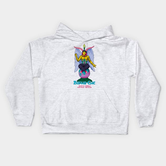 Bapho-Che (acid) Kids Hoodie by BeSmartFightDirty